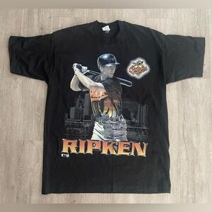 Vintage 1996 Baltimore Orioles Cal Ripken Jr Shirt Men’s Large Salem Sportswear